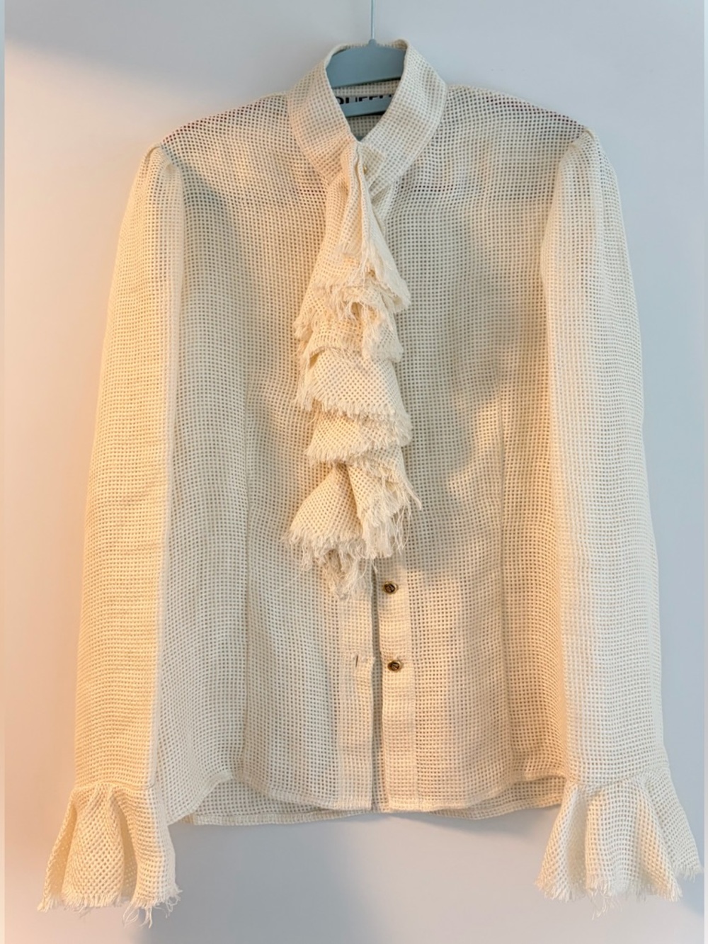 Ruffian Vintage Women's Fringed Ruffle Shirt